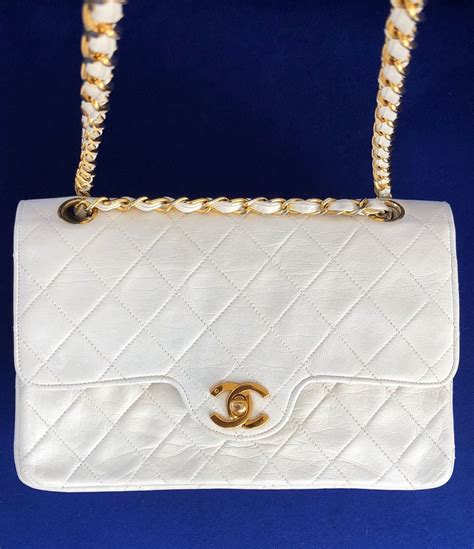 cintage chanel white purse|Chanel handbags vintage.